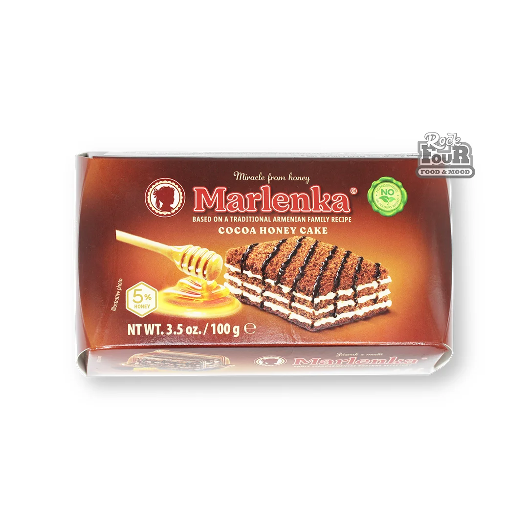 Cake "Marlenka" honey, with cocoa 100g